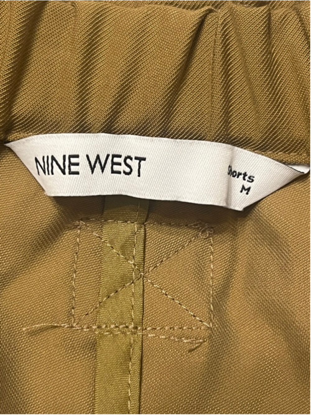 Women's Nine West Brown High Waist Shorts M - Picture 6 of 7